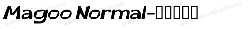 Magoo Normal字体转换